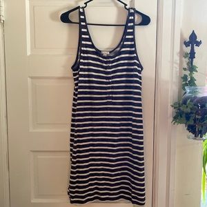 Gap striped henley dress size M
